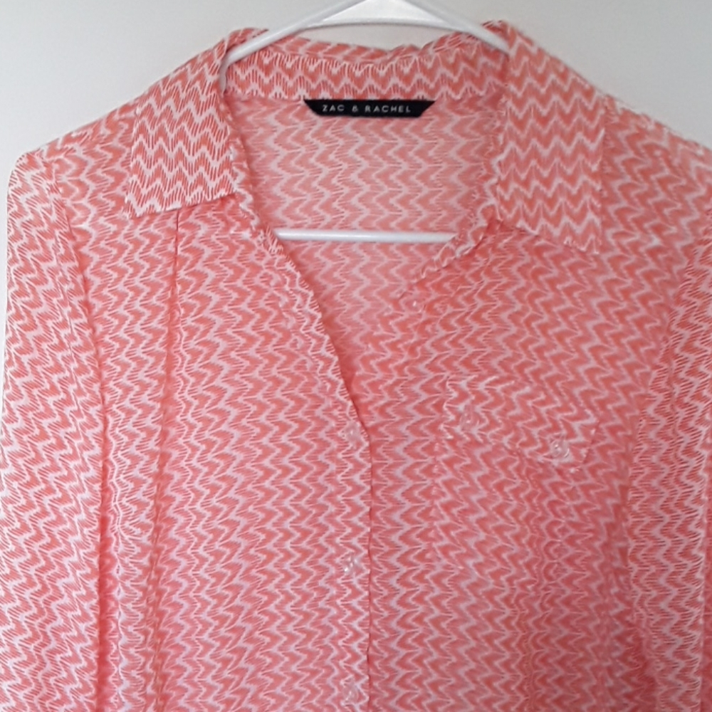 SOLD Zac & Rachel Orange Long Sleeve - Picture 6 of 8